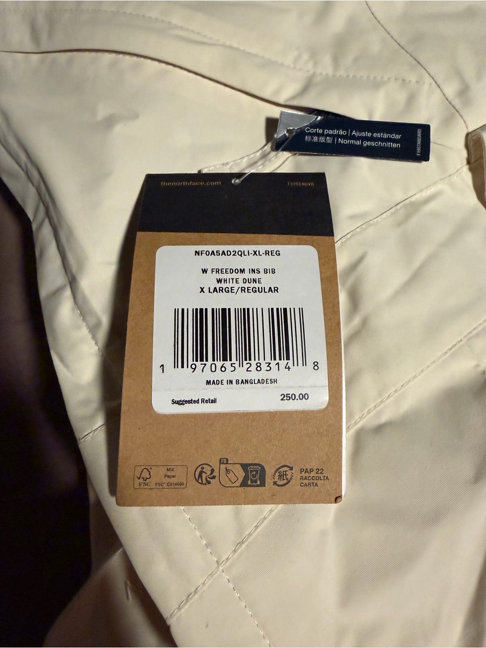 THE NORTH FACE Women's Freedom Insulated Bib X-Large - Picture 4 of 6